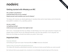 Tablet Screenshot of nodeirc.info